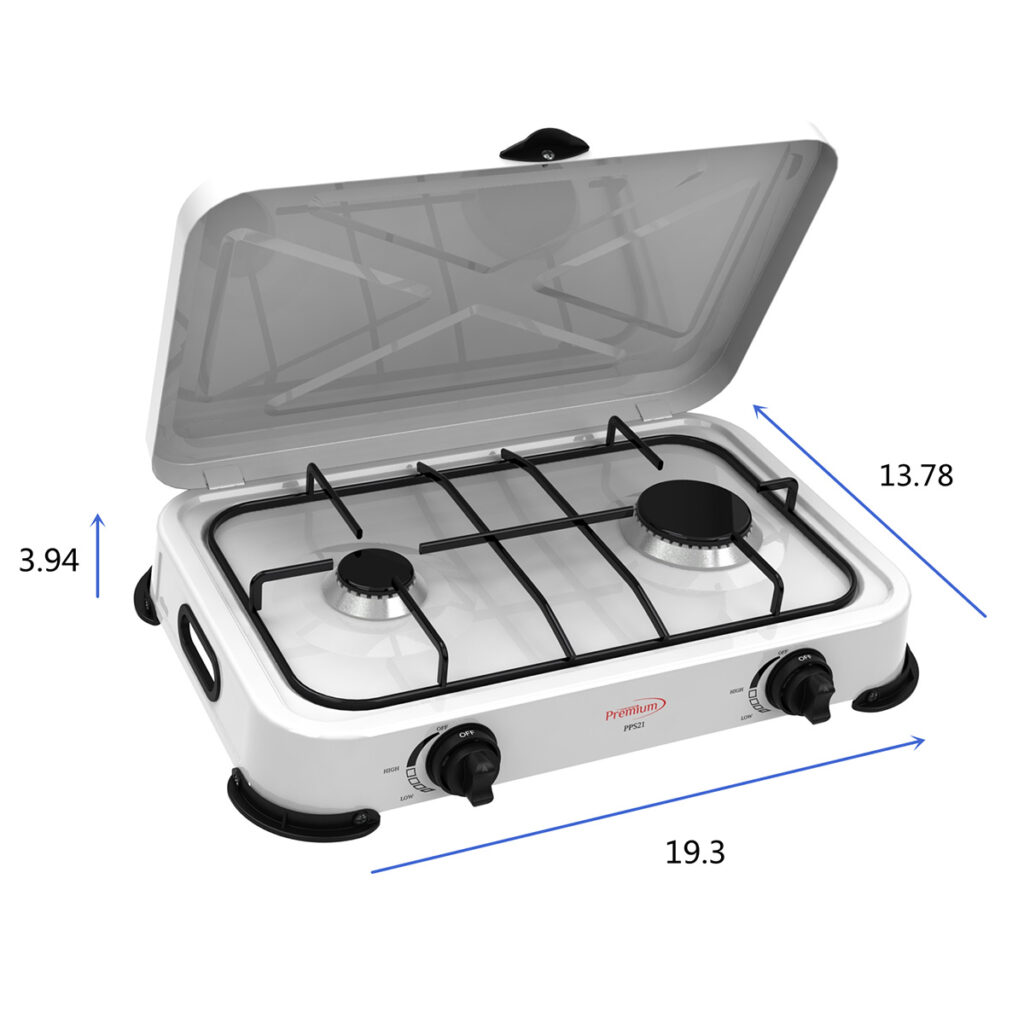 2 Burners Portable Gas Stove Premium Levella