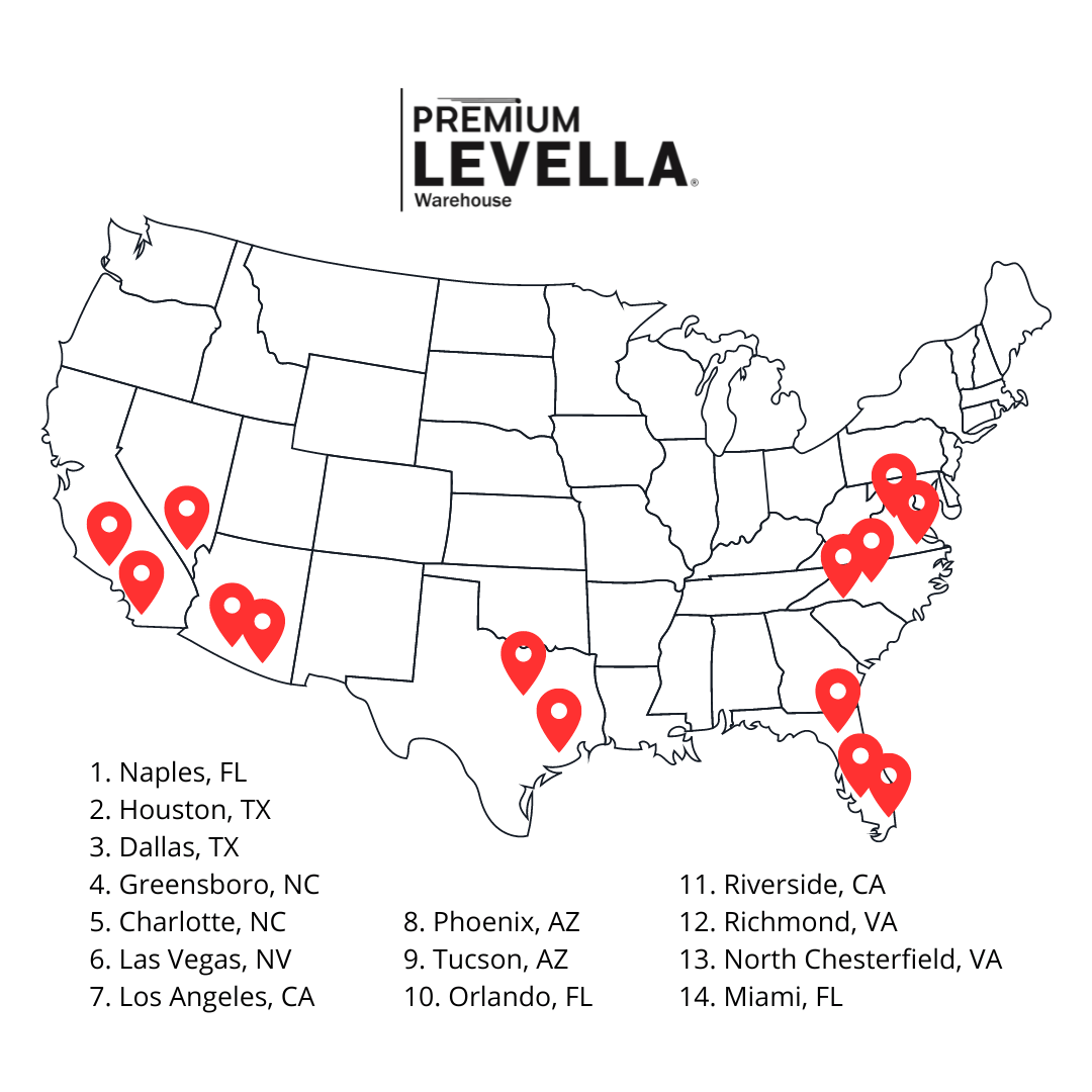 Premium Levella Warehouse Greensboro By Rivervass NC
